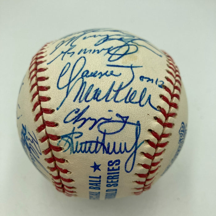 1995 Atlanta Braves World Series Champs Team Signed W.S. Baseball Beckett COA