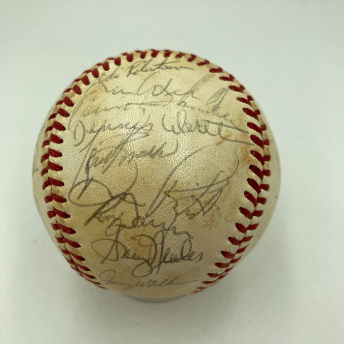 1981 New York Yankees American League Champs Team Signed Baseball