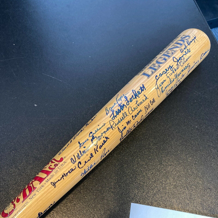 Beautiful Negro League Legends Multi Signed Cooperstown Baseball Bat JSA COA