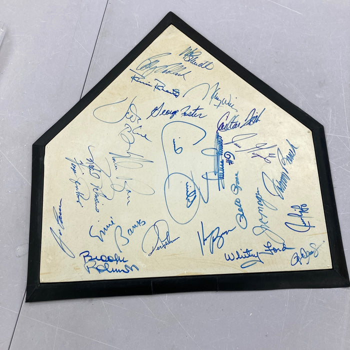 Nolan Ryan Roger Clemens Johnny Bench Mike Schmidt HOF Signed Home Plate JSA