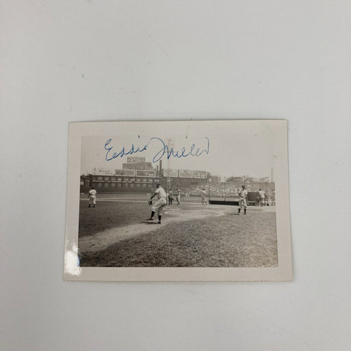 Eddie Miller Signed Original 1946 Snapshot Photo Cincinnati Reds JSA COA