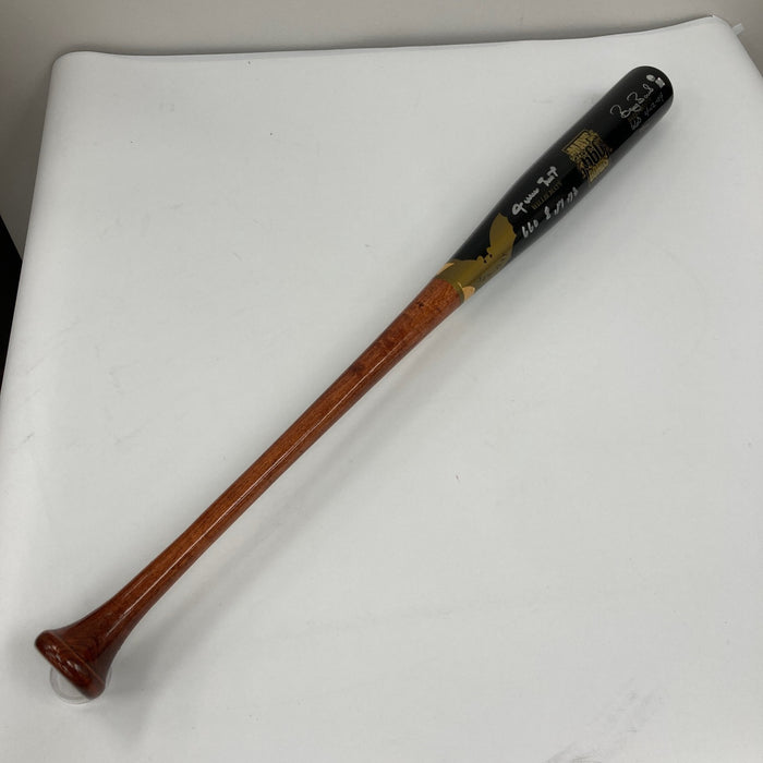 Willie Mays & Barry Bonds 660 Home Runs Signed Inscribed Baseball Bat Mays COA