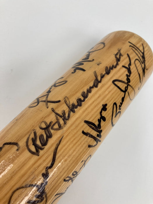 1996 St. Louis Cardinals Team Signed Baseball Bat 20+ Sigs JSA