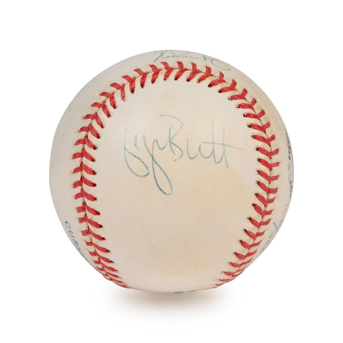 Nolan Ryan George Brett Robin Yount 1999 HOF Induction Signed Baseball Beckett