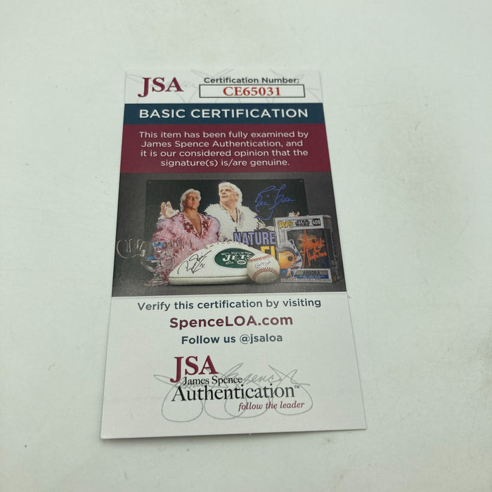 Pedro Martinez #45 Hanley Ramirez & Jose Reyes Signed MLB Baseball JSA COA