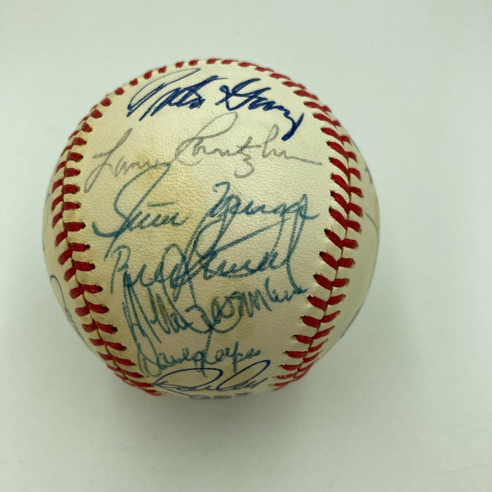 1977 Los Angeles Dodgers National League Champions Team Signed Baseball JSA COA