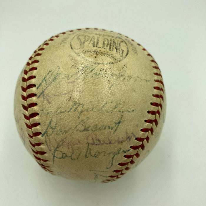 Jackie Robinson & Roy Campanella 1953 Brooklyn Dodgers Team Signed Baseball