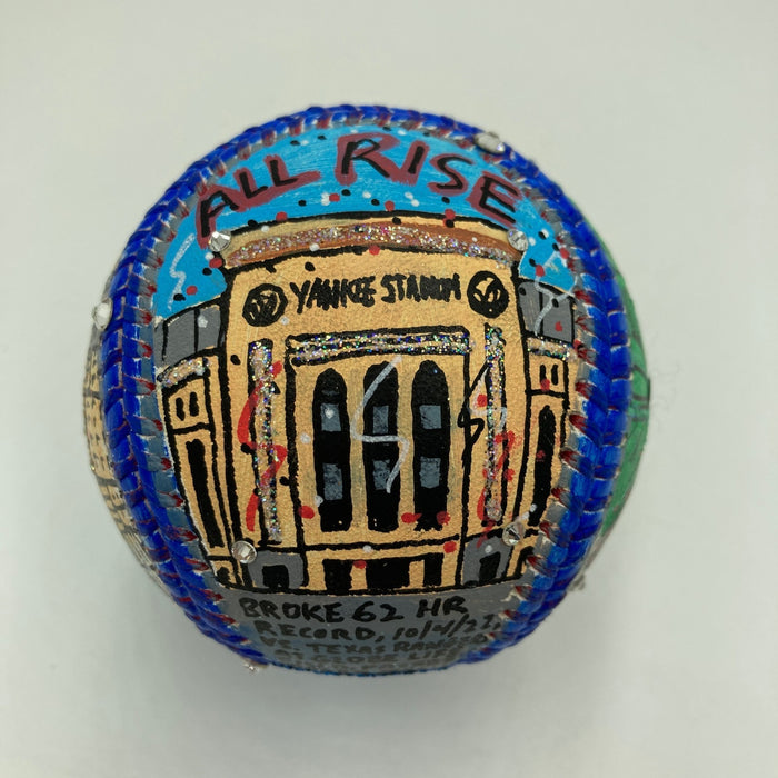 Aaron Judge Signed Charles Fazzino Hand Painted Pop Art Baseball MLB & Fanatics