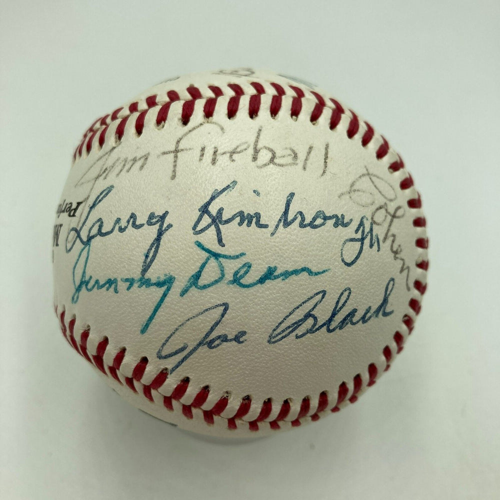 Josh Gibson Jr. Negro League Legends Multi Signed Baseball JSA COA