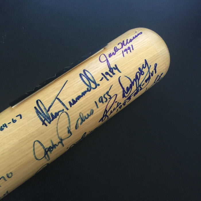 Incredible World Series MVP's Multi Signed Inscribed Bat 30+ Signatures JSA COA