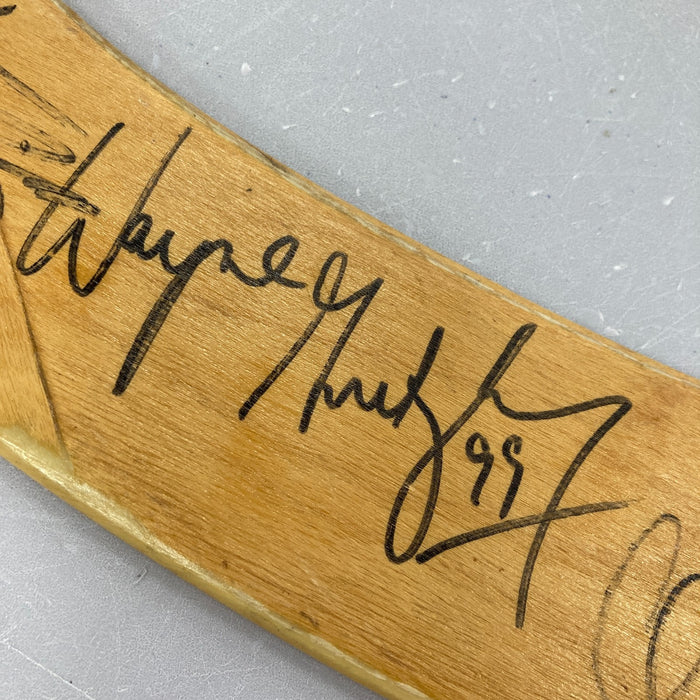 1984-85 Edmonton Oilers Stanley Cup Champs Signed Wayne Gretzky Game Stick JSA