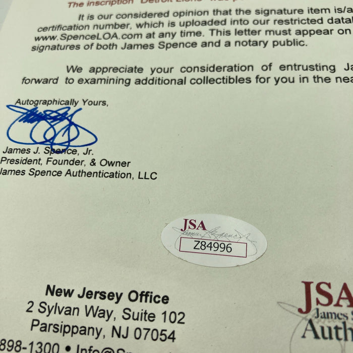 Beautiful Dutch Clark 1937 Detroit Lions NFL Team Signed Baseball JSA COA RARE