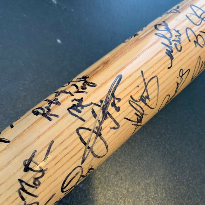 1996 Chicago White Sox Team Signed Game Issued Bat 25+ Sigs Frank Thomas JSA COA
