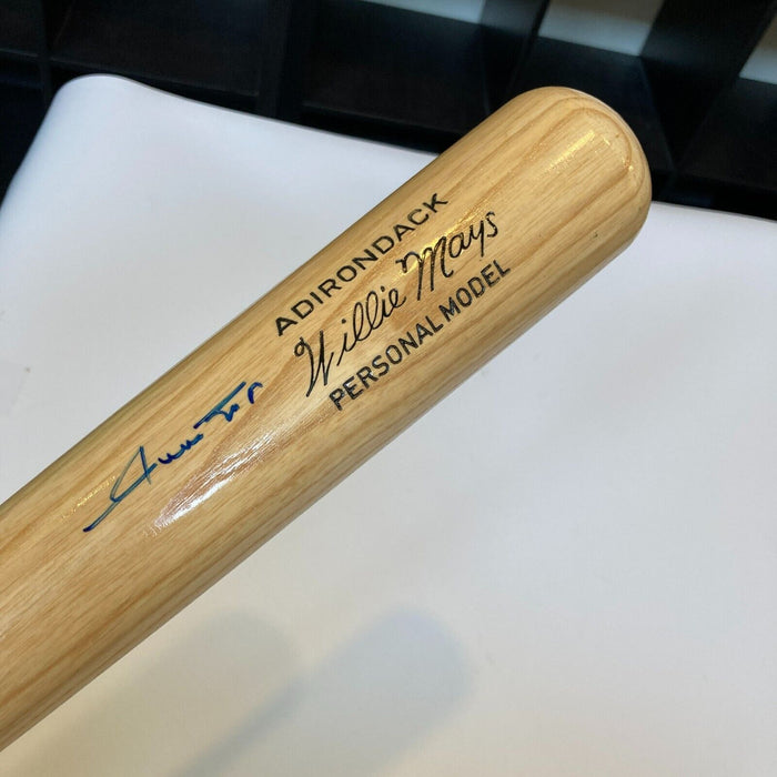 Nice Willie Mays Signed Adirondack Game Model Baseball Bat With Beckett COA