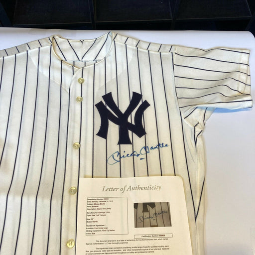 Mickey Mantle Signed Vintage 1970's New York Yankees Game Model Jersey JSA COA