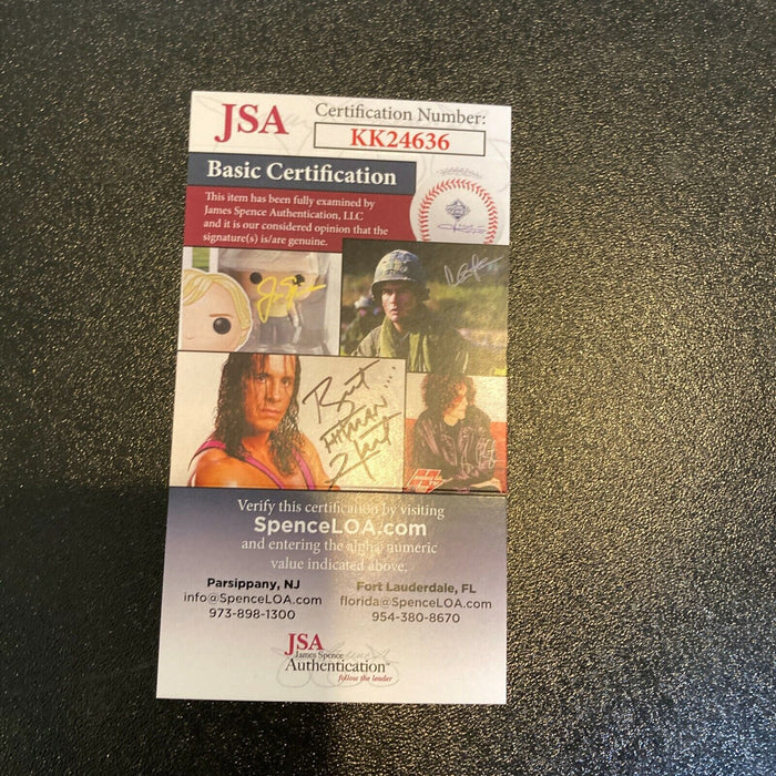 Richie Ashburn Mike Schmidt Steve Carlton Robin Roberts Phillies Signed Bat JSA