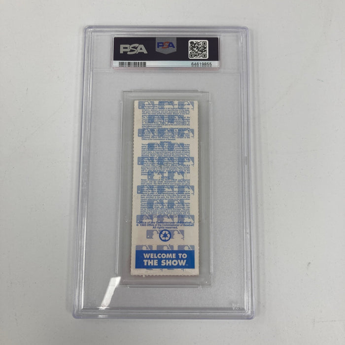 Ken Griffey Jr. & Randy Johnson Signed 1995 ALDS Game 5 Ticket PSA 10 GEM MINT