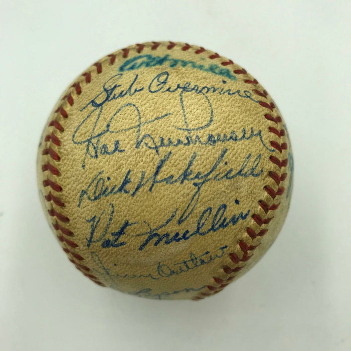 1948 Detroit Tigers Team Signed Official American League Baseball With 26 Sigs