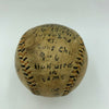 The Only Known Charles Ebbets Signed Baseball Ebbets Field 1913 Opening Day JSA