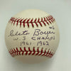 Clete Boyer #6 1961 & 1962 W.S. Champs Signed Baseball PSA DNA COA