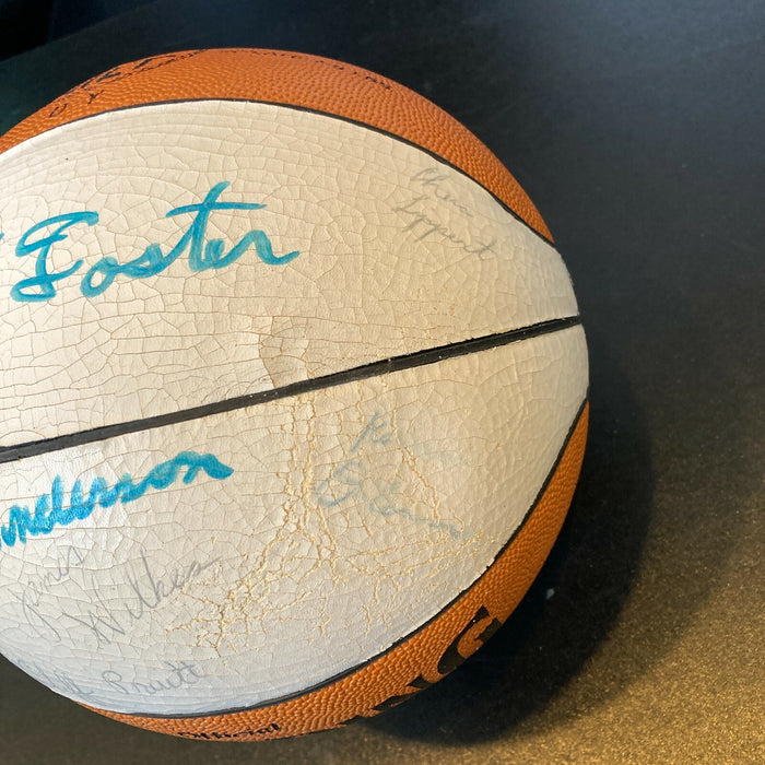 1979–80 UCLA Bruins NCAA Champs Team Signed Official Final Four Basketball JSA
