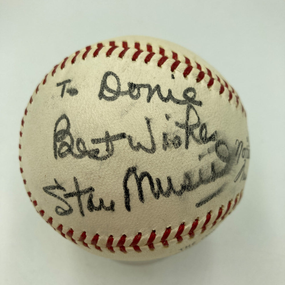 1960's Stan Musial Playing Days Signed National League Giles Baseball PSA DNA