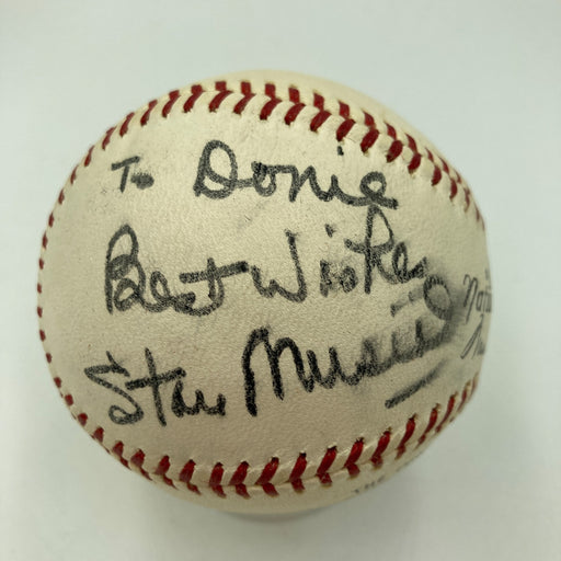 1960's Stan Musial Playing Days Signed National League Giles Baseball PSA DNA