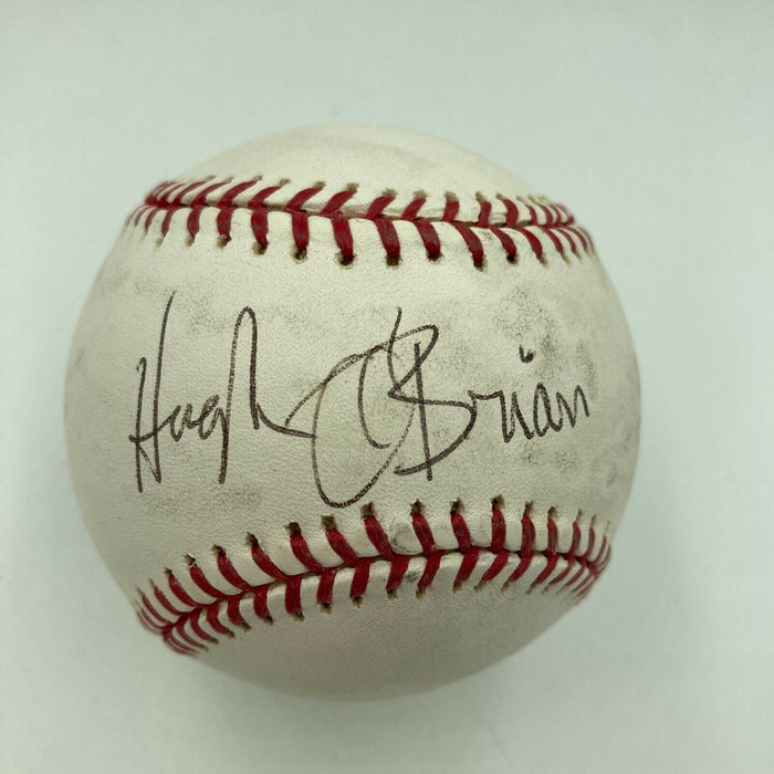 Hugh O'Brian Signed Autographed MLB Baseball Celebrity JSA COA