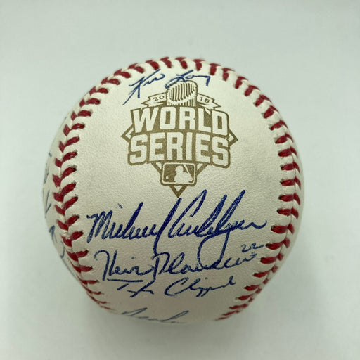 2015 New York Mets NL Champs Team Signed World Series Baseball JSA COA