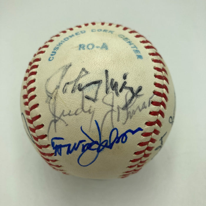 1970's HOF Multi Signed Baseball Earl Averill Burleigh Grimes JSA COA