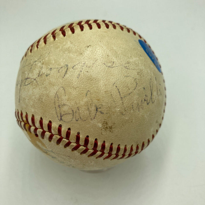 Historic 1956 World Series Don Larsen Perfect Game Signed Game Used Baseball BAS