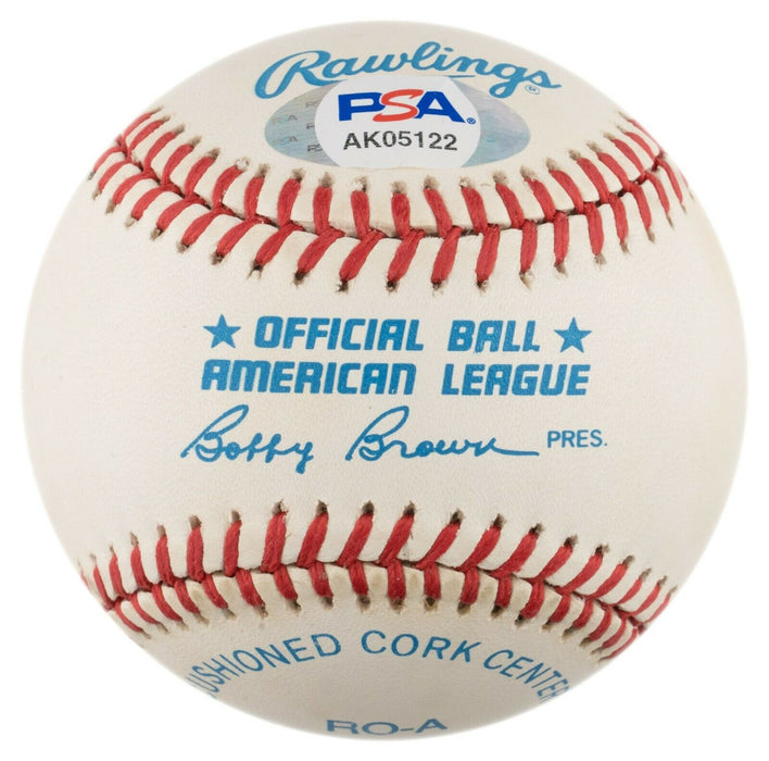 Beautiful Ted Williams Signed American League Baseball PSA DNA Graded MINT 9