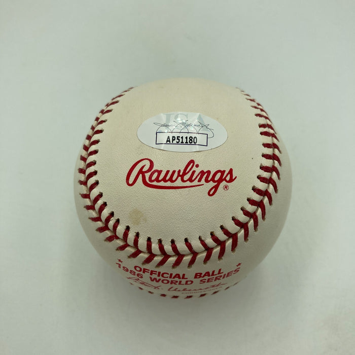 Rare Bill Buckner & Mookie Wilson Signed 1986 World Series Baseball JSA COA