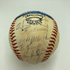 1973 New York Mets NL Champs Team Signed Baseball Willie Mays Tom Seaver JSA COA