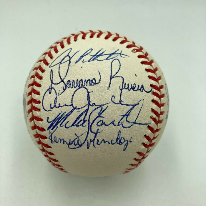 Stunning 1996 New York Yankees World Series Champs Team Signed Baseball JSA COA