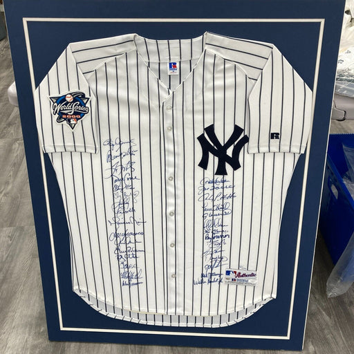 2000 New York Yankees World Series Champs Team Signed Jersey Derek Jeter JSA COA