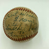 Satchel Paige Single Signed Vintage Game Used Baseball With Beckett COA