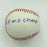 Orlando Cepeda Signed Heavily Inscribed Stat Baseball Hall Of Fame Logo JSA COA