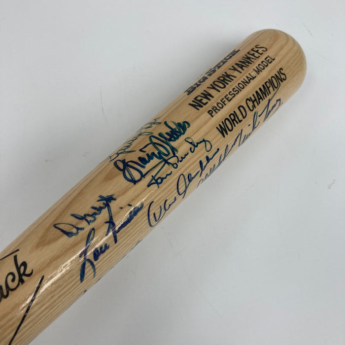 1977 New York Yankees World Series Champs Team Signed Bat JSA COA
