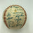 Beautiful 1958 Cubs Team Signed National League Baseball Ernie Banks JSA COA