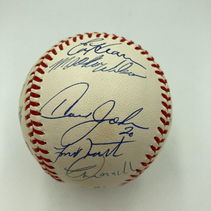 1986 New York Mets World Series Champs Team Signed W.S. Baseball JSA COA