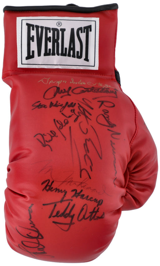 Boxing Greats Multi Signed Glove 11 Sig  Teddy Atlas Gaspar Ortega Beckett COA