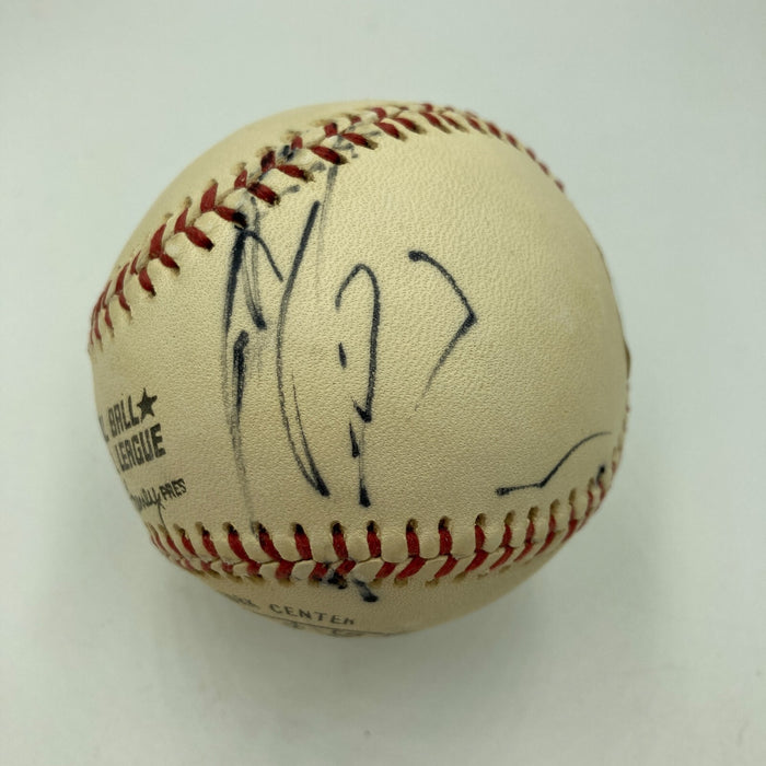 Pat Sullivan Signed Vintage NL Baseball Heisman Trophy Winner JSA COA