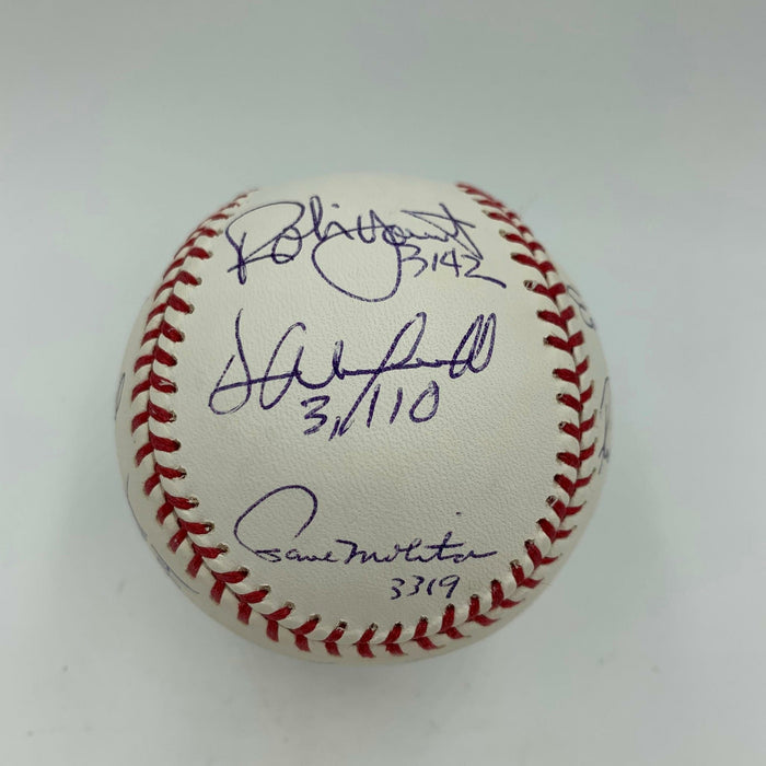 Stunning 3,000 Hit Club Signed Baseball With Hit Total Inscriptions JSA COA