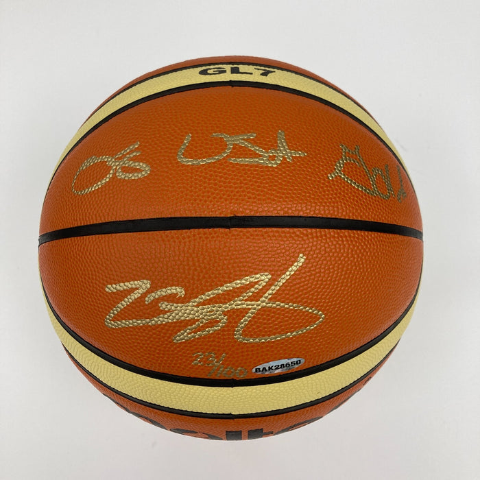Lebron James "2008 USA Gold" Signed Olympics Basketball UDA #23/100 & JSA