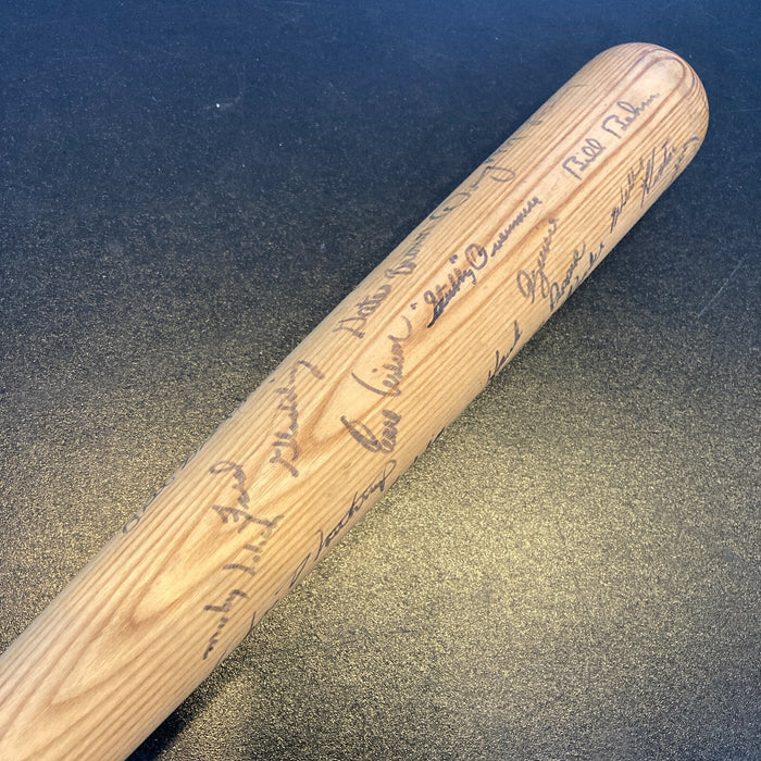1966 Detroit Tigers Team Signed Al Kaline Game Issued Bat PSA DNA & JSA COA