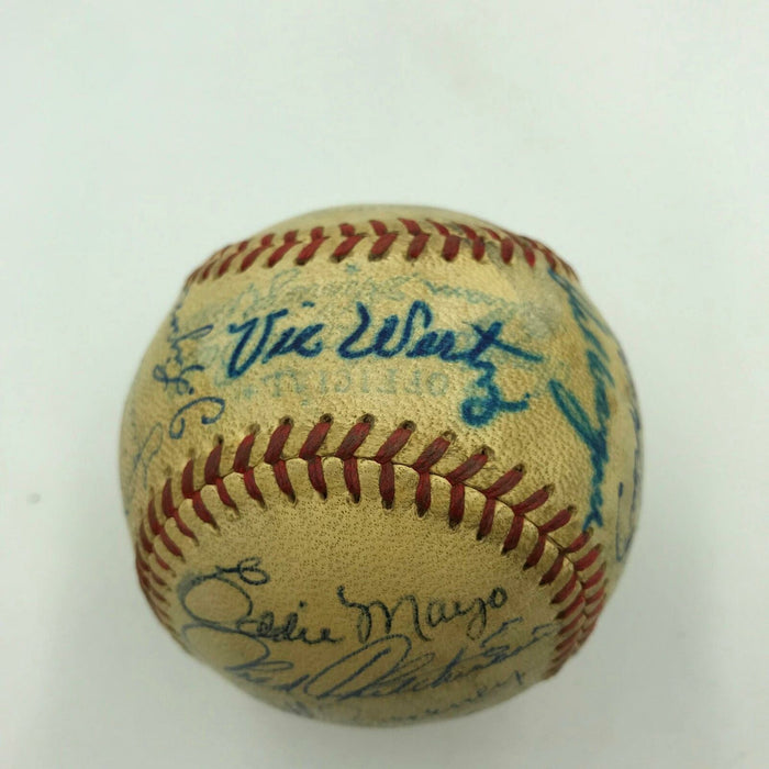 1948 Detroit Tigers Team Signed Official American League Baseball With 26 Sigs