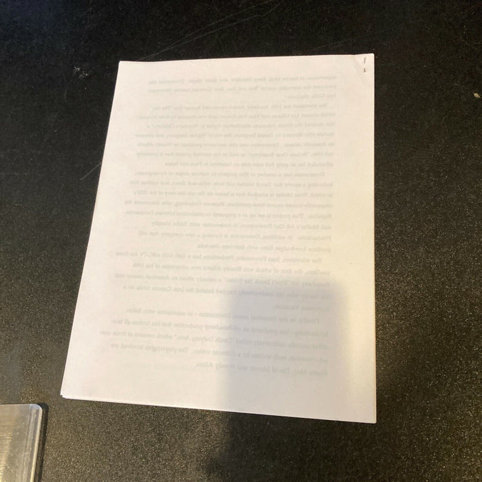 Mira Sorvino Signed Mighty Aphrodite Movie Script JSA COA