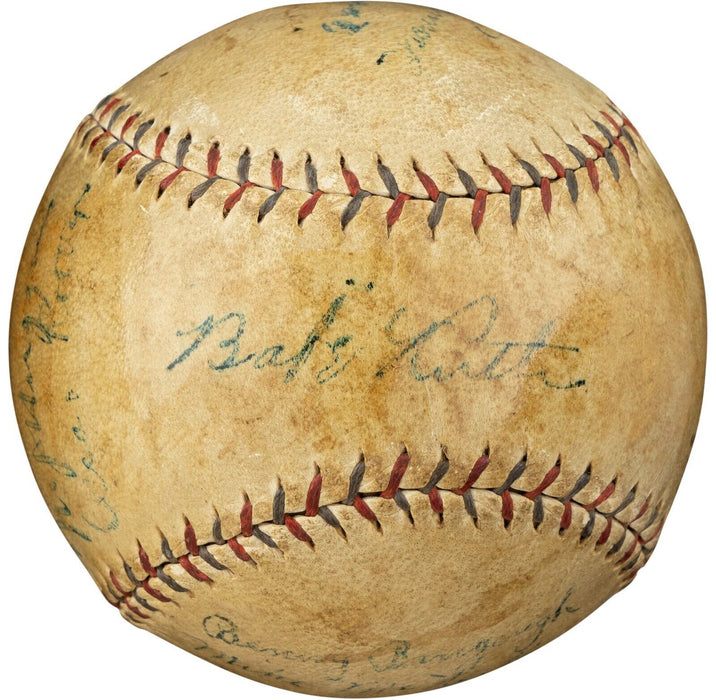 1923 New York Yankees First World Series Team Signed Baseball Babe Ruth Beckett