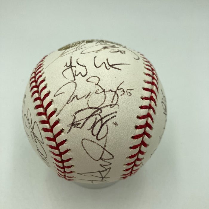 Rare 2007 Colorado Rockies NL Champs Team Signed World Series Baseball JSA COA